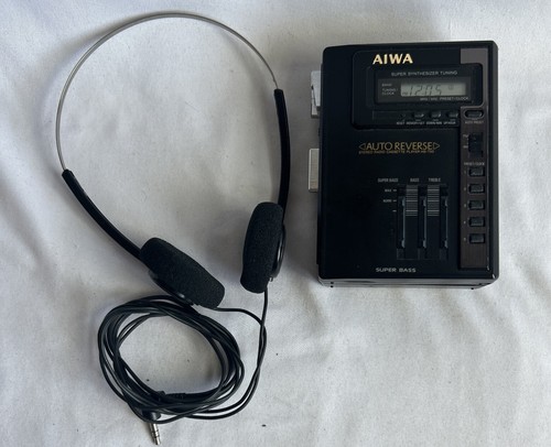 Vtg Cassette Tape Player AIWA HS-T50 Portable Walkman FM/AM Digital Radio Works