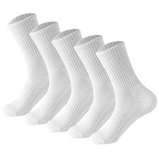 Moisture Control 5-Pack Sports Socks Anti Blister Cushioned Running Socks for...