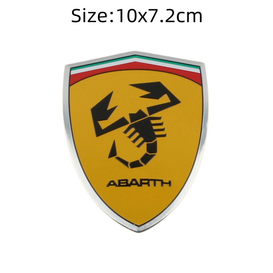 2x Insignia emblema lateral del cuerpo del guardabarros Scorpion para 124 125 595 695 Punto Bravo ABARTH Foto 2 de 3