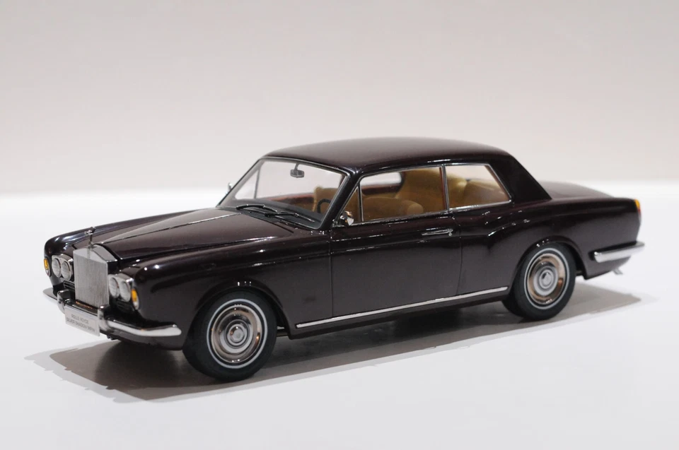 PARAGON ROLLS ROYCE SILVER SHADOW MPW 2DR COUPE BURGUNDY SCALE 1:18 DIECAST COA - Image 3 of 4