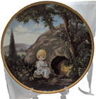 Precious Moments He Is not here Plate 1992 Limited Edition Plate #2632B