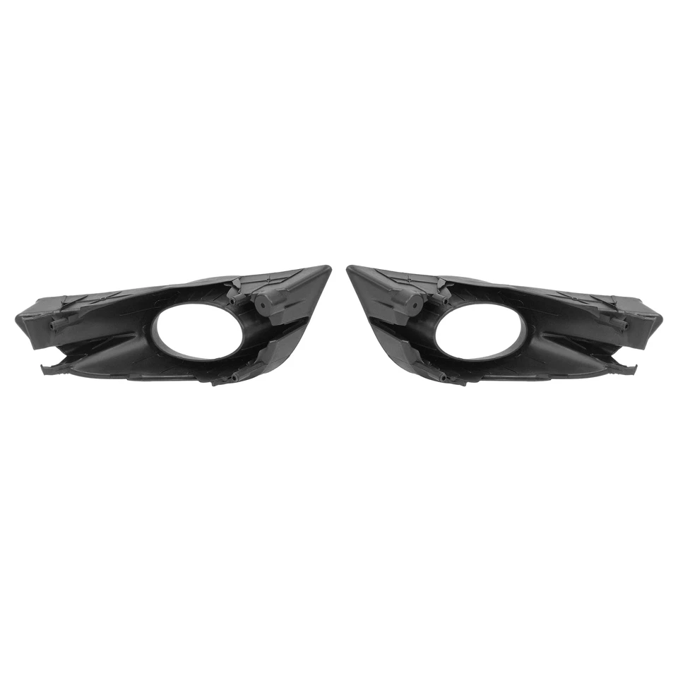 Pair Black Replacement Fog Light Bezel Lamp Cover For Honda Fit 2009 2010 2011 - Imagem 3 de 4