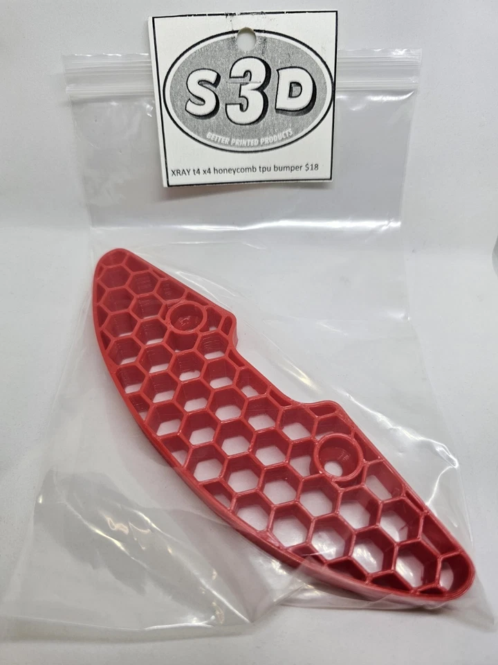 Honeycomb Bumper For Xray T4 X4 Touring Car 1:10 Scale Usgt Spec Mod Rc - Image 4 of 4