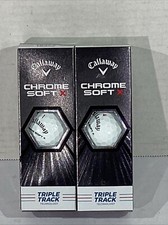 NEW Callaway Chrome Soft X Triple Track Golf Balls 2 Sleeves 6 Balls CT1-229