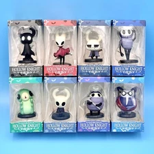 Hollow Knight Silk Song Mini Figure Set of 8 Hornet Grub Shade Statue Figurines