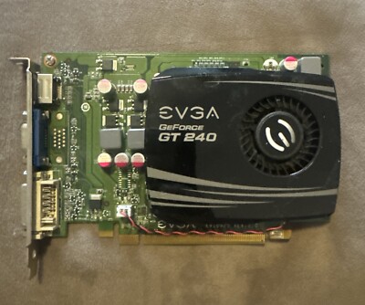 EVGA NVIDIA GeForce GT 240 1GB DDR3 Graphics Card 01G-p3-1236-LR