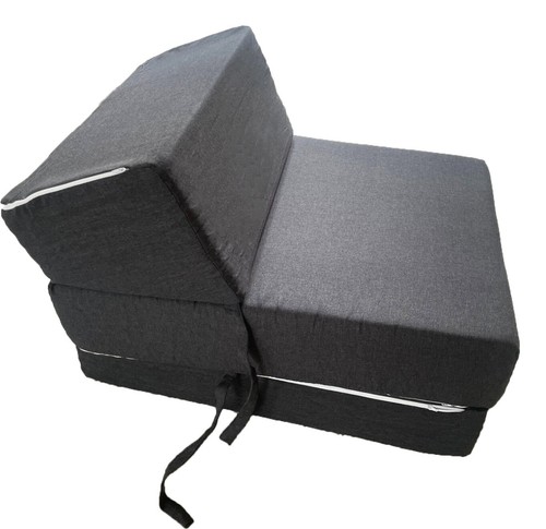 Orthologics Fold Out Single Z Bed Sofa Futon Guest Chair Folding Mattress OL28 - Picture 4 of 8