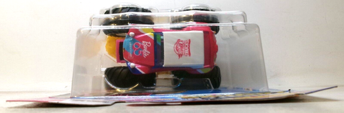 Monster Trucks Hot Wheels 1:64 rosa Barbie 65th MEYERS MANX MONSTER TRUCK 2024 - Imagen 10 de 10