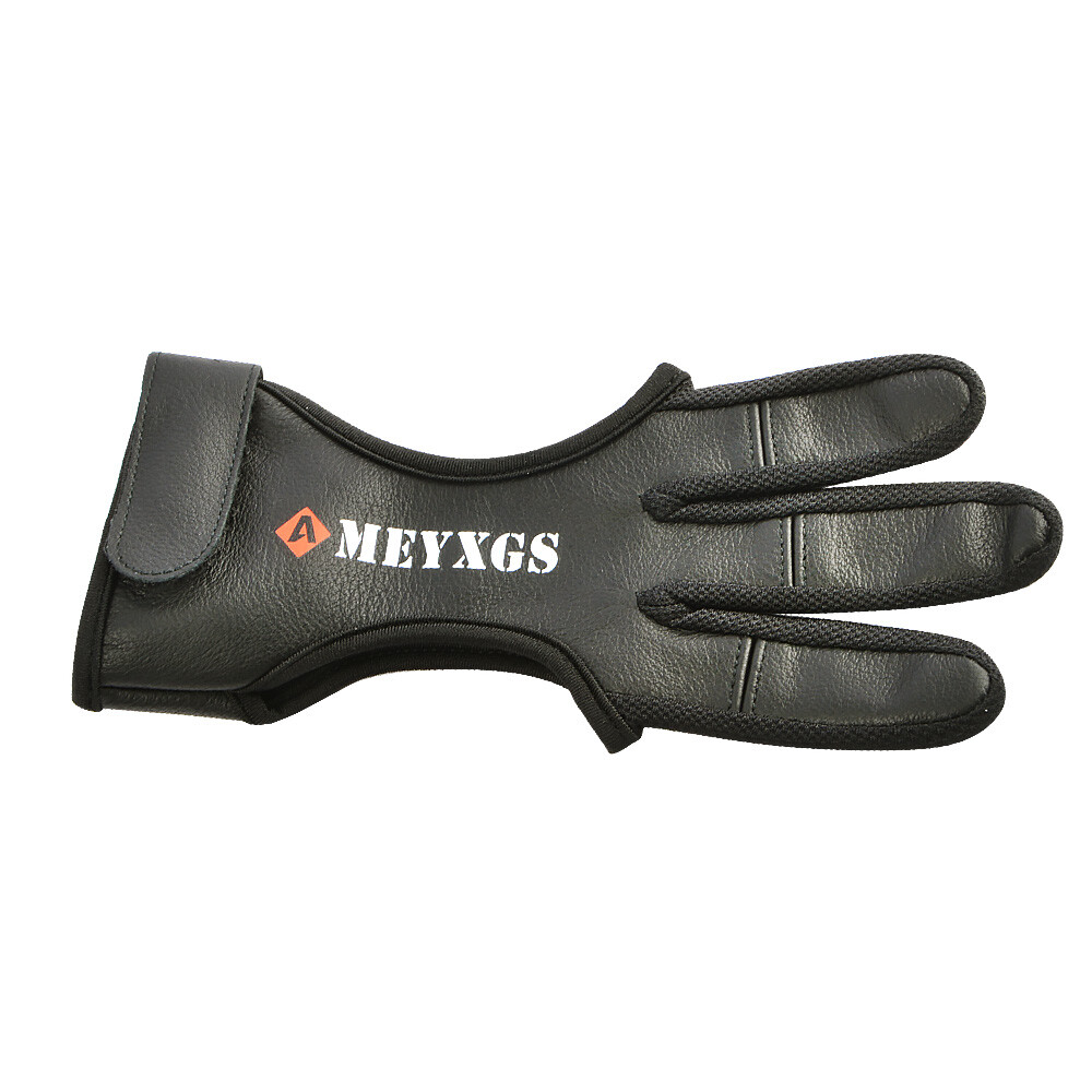 Gant D'archer 3 Doigts En Daim - Noir, Ambidextre, Marque SHARROW, Neuf