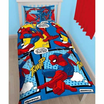 Marvel Ultimate Spiderman Webhead Reversible Single Duvet Cover