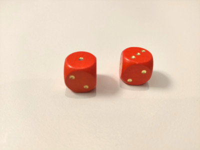 2 Würfel für Hero Quest rot HeroQuest Master original Bewegungswürfel rot ersatz
