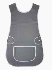 ALL SIZES TABARD Apron Catering Cleaning Work Wear Uniform,  DARK GREY , TWILL