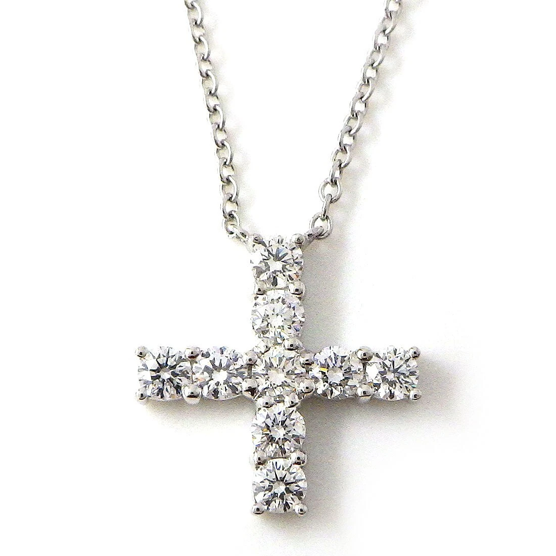 HARRY WINSTON Necklace Symbols Mini Cross PEDPREMCRMC 9 Point