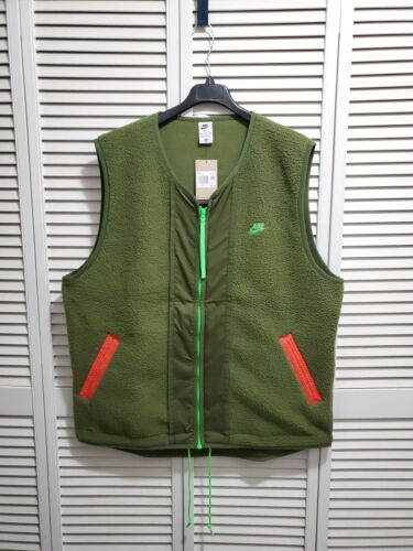 Prooi Bijdrage Maan NWT Nike Mens Essentials+ Fleece Vest Medium 2XLT Rough Green DD5025 | eBay