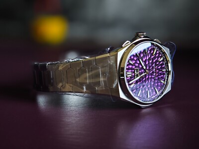 Lucky Harvey Sound Of Nature Hammer Dial Chiming Watch in Purple, EU Warehouse