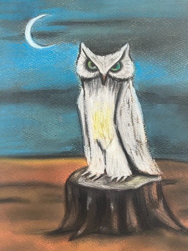 Gertrude Abercrombie Drawing on paper (Handmade) signed and stamped mixed media - Picture 5 of 6