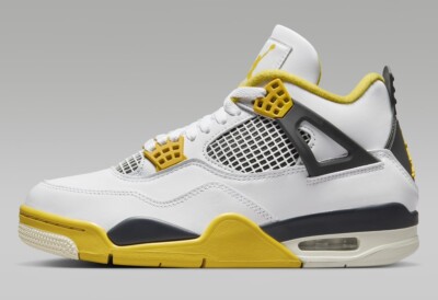 Nike Air Jordan 4 Retro Vivid Sulfur Yellow Sneakers OG Nike Air Jordan 4 Retro Vivid Sulfur Yellow Sneakers OG