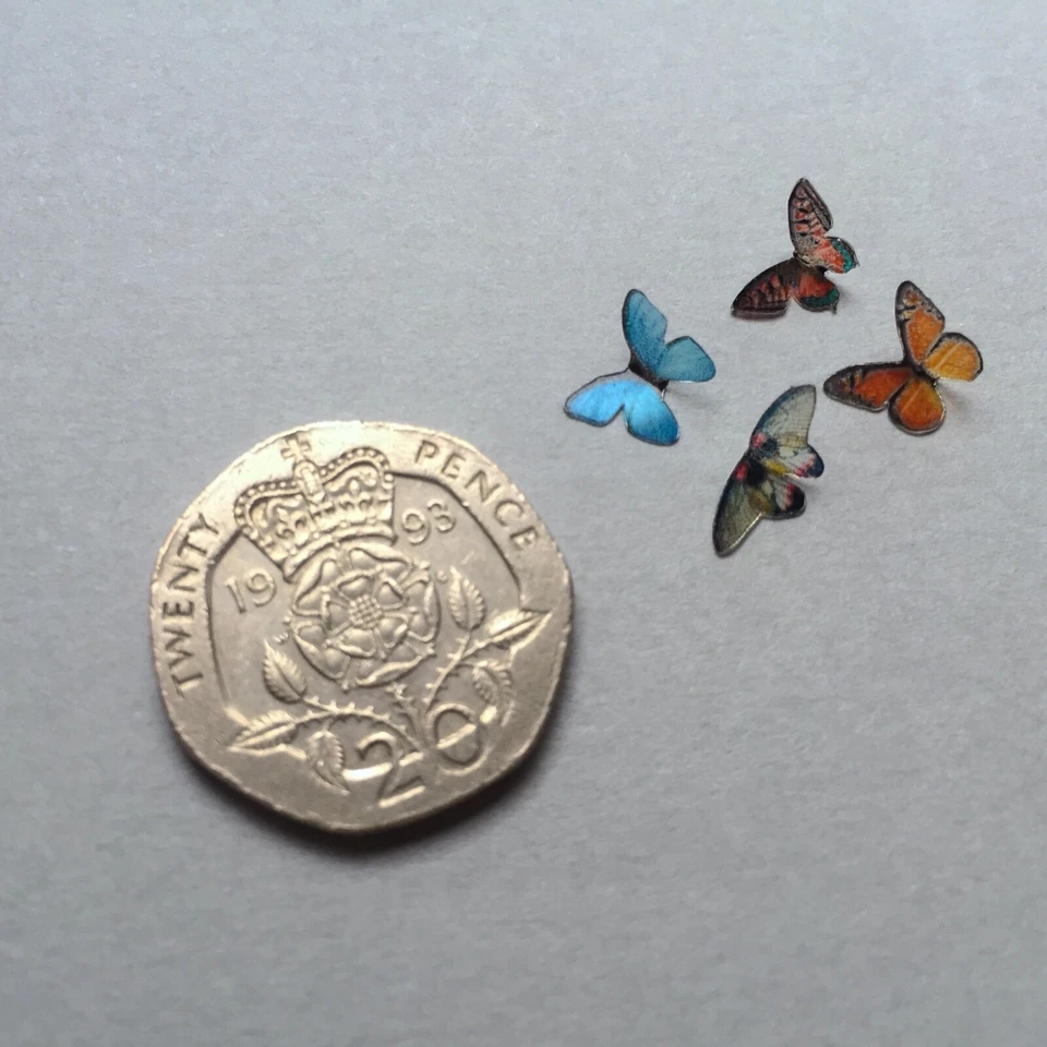 Dolls House Woodland Garden Tiny Butterflies Miniature 1/12th scale - Image 3 of 4