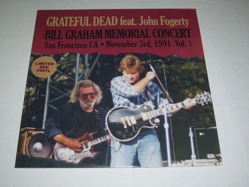 Grateful Dead & John Fogerty Bill Graham Memorial Concert VOL-1 RED VINYL SEALED
