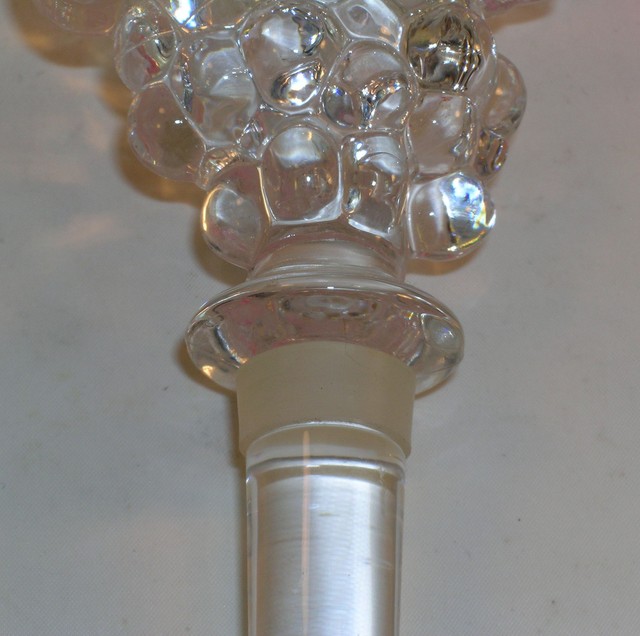 New Mikasa Crystal Wine Bottle Stopper Fruit Collection Grapes Vine