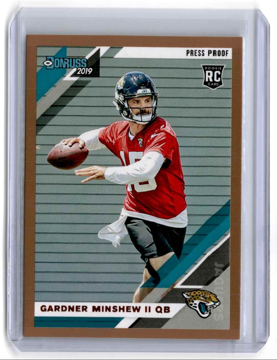 2019 Donruss Press Proof Bronze Gardner Minshew II Jacksonville Jaguars #292