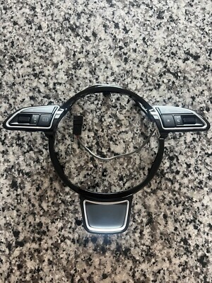 2015 - 2017 AUDI A3 STEERING WHEEL MULTI FUNCTION BLACK FRAME OEM PART 62473367F