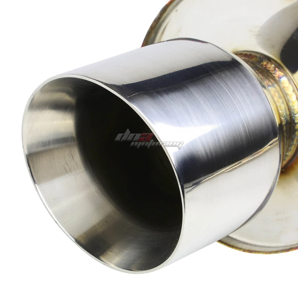 FOR 99-06 CHRYSLER PT CRUISER 2.4 4"ROLLED TIP STAINLESS EXHAUST CATBACK SYSTEM - Image 2 of 4