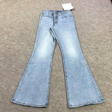 Lucky Brand Stevie High Rise Flare Jeans Womens 6/28 R Blue Light Wash 28x31