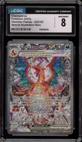 Pokemon Charizard ex Obsidian Flames Special Illustration Rare #223 CGC 8