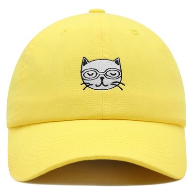 JPAK Glasses Cat Doodle Premium Dad Hat Premium Cotton Strapback Pet