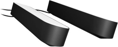 Philips Hue Smart Play Light Bar Base Kit, Black, 2 Pack, White & Color Ambiance