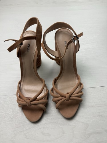 Schutz braune Riemchenpumps Größe 7
