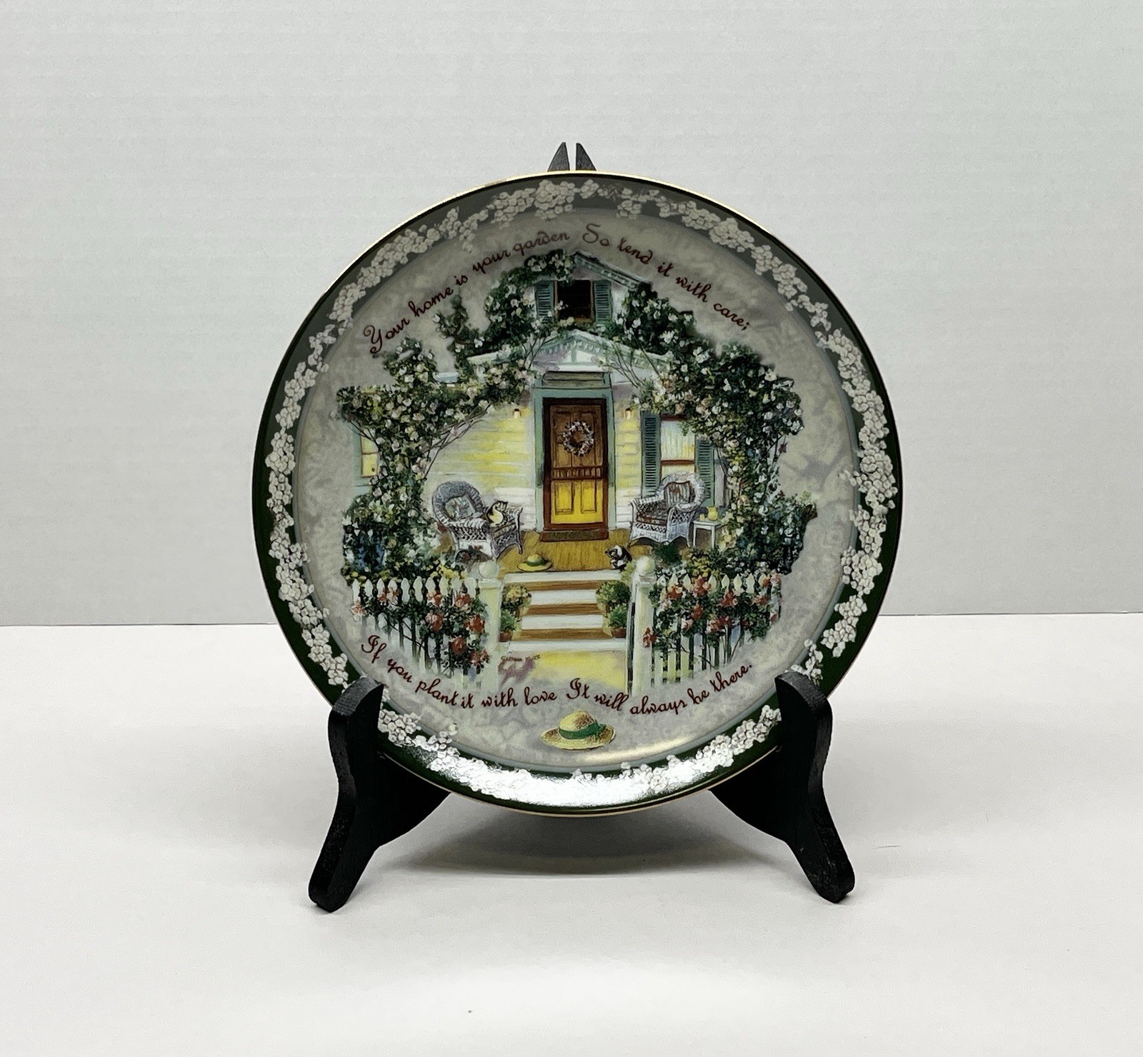Bradford Exchange Plate - Your Home Is Your Garden - #8781A