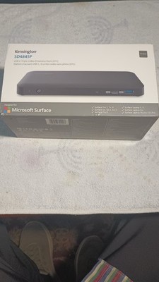 Kensington SD4845P USB-C Triple Video Docking Station for Microsoft Surface