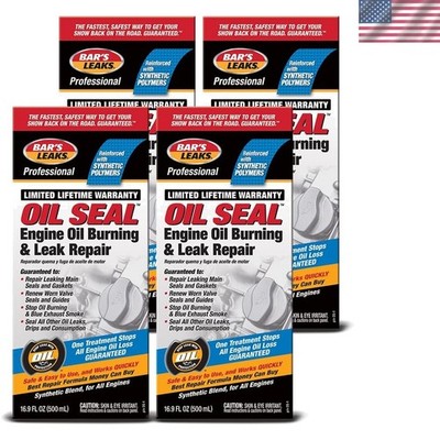 Bar's Leaks OS-1 Engine Oil Burning Repair, 16.9 oz - 4 Pack of Solutions