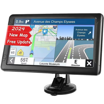 9'' GPS Navigation for Car & Truck, Touchscreen, Lifetime Maps & Voice Alerts