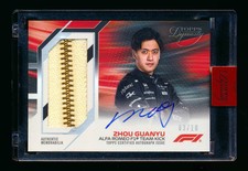 2023 Topps Dynasty F1 #DAF-ZG Guanyu Zhou Zipper Patch Autograph #03/10
