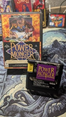 Power Monger Sega Genesis Complete CIB Game Case with Manual