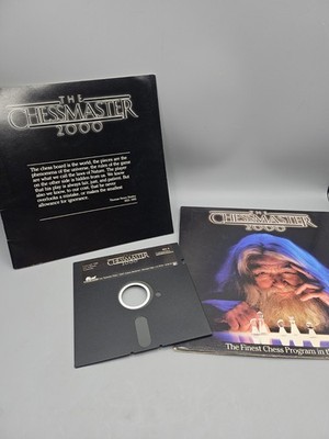 Vintage 1986 THE CHESSMASTER 2000 IBM & Compatibles PC Game Bi-Fold Cool Retro