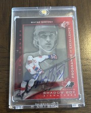 2011-12 UD SPX Wayne Gretzky Program Of Excellence Shadow Box Signatures PE-12🐐