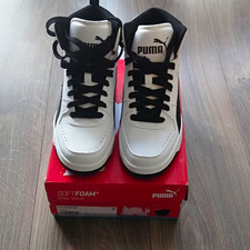 PUMA Rebound JOY Sneaker Mid Top Schnürung Weiß/Schwarz EU 38,5 (374765 02)