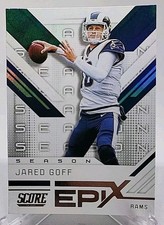 Jared Goff 2019 Score Epix Season Football Card Los Angeles Rams