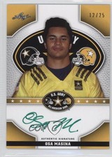 2015 Leaf US Army All-American Bowl Tour Green Ink 12/25 Osa Masina Auto 0a7