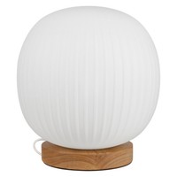 Osram Decor Glass Lantern Tischleuchte E27 Glas Holz Braun Modernes Design
