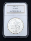 1884-CC $1 Silver Morgan Dollar Graded by NGC as MS64DPL Deep Prooflike