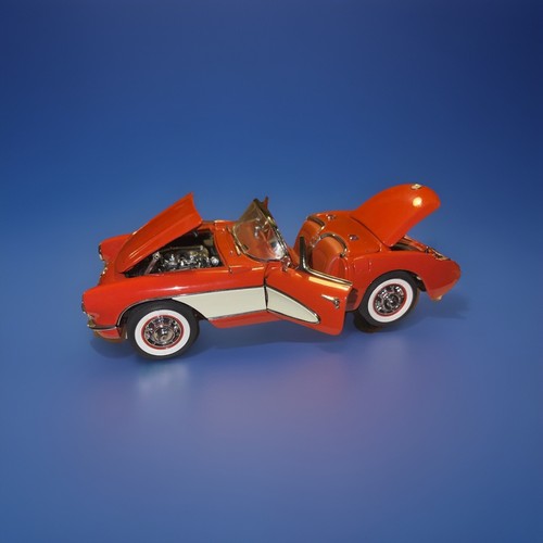 Chevrolet Corvette 1956 rojo y blanco # 161 edición limitada 1/24 The Danbury como nuevo con caja