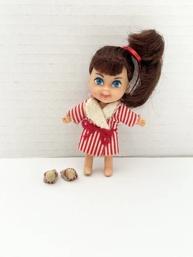 Liddle Kiddles Soapy Siddle Doll Original Robe Slippers Mattel
