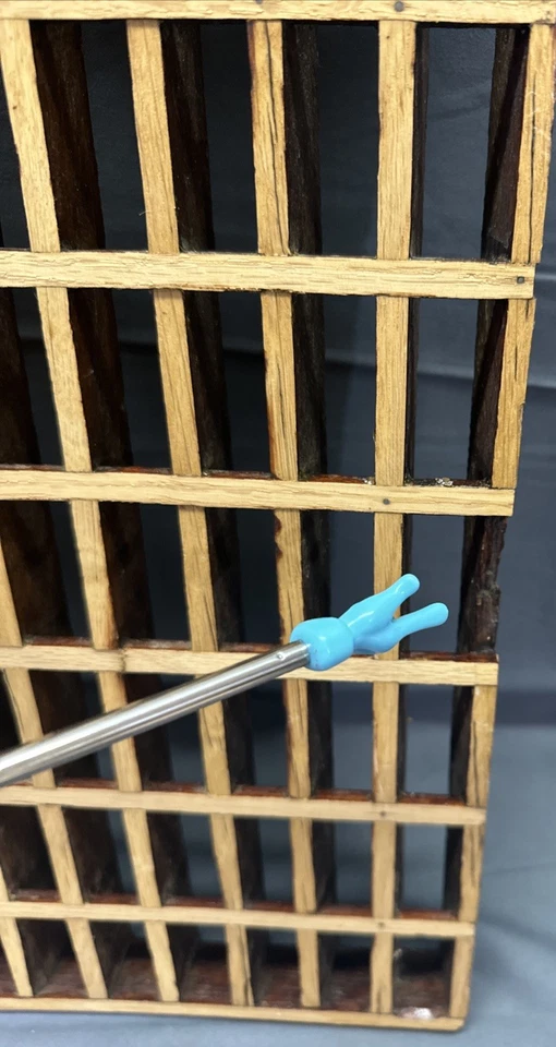 1940's-60's Wood Floor Ceiling Grate Air Vent 24"x 20.5"  189  Slots **W/ damage - Image 3 of 4