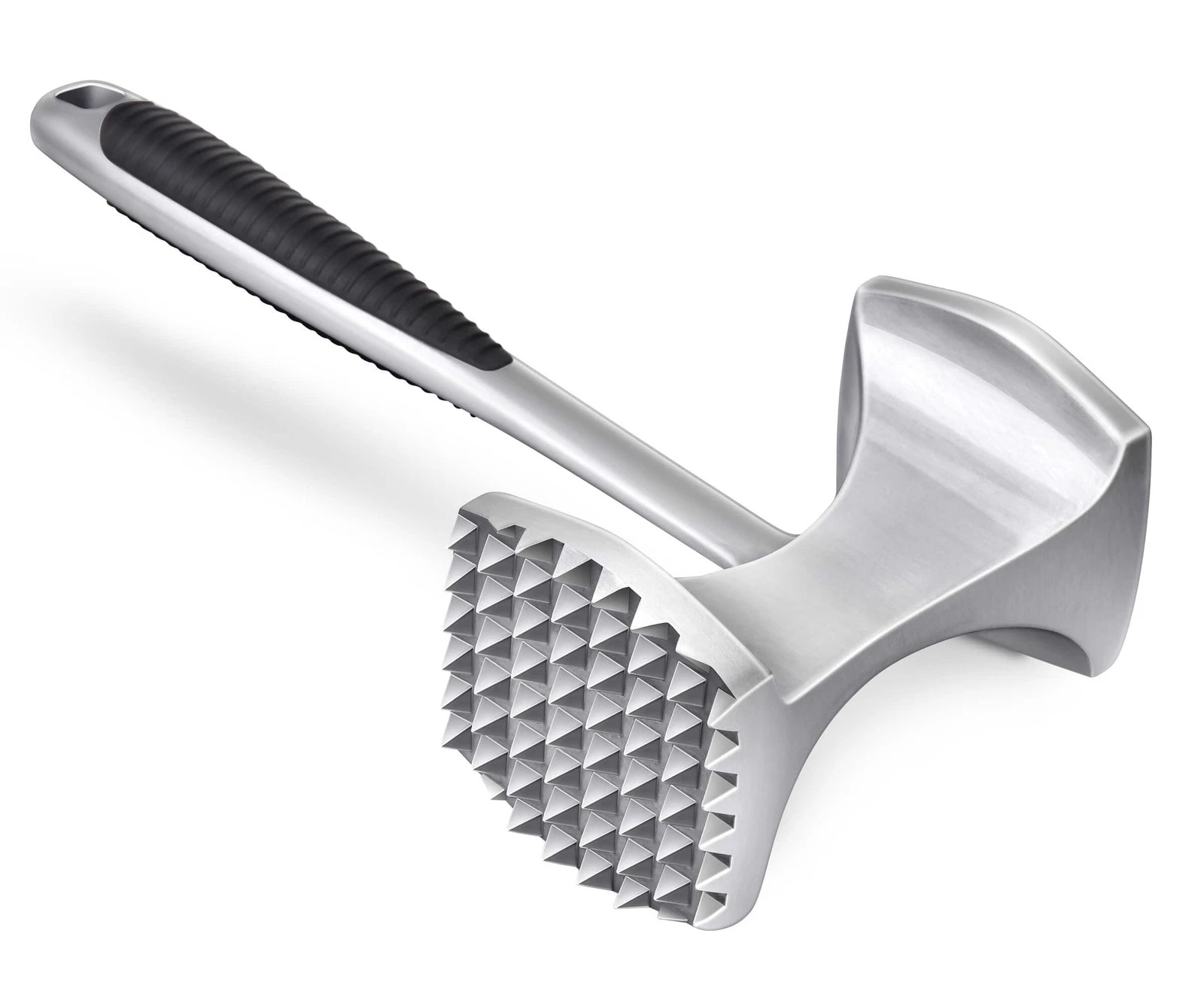 Aliglow Meat Tenderizer Hammer Tool Pounder For Tenderizing 9.5inch, Silver
