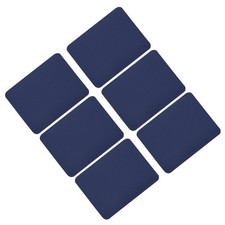 6 x Fabric Patch Iron-on Patches Navy Blue 4.9"x3.7" for Clothes